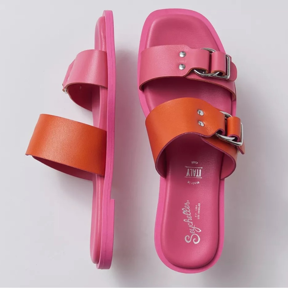 Women’s Seychelles Pink and Orange Admire Sandals